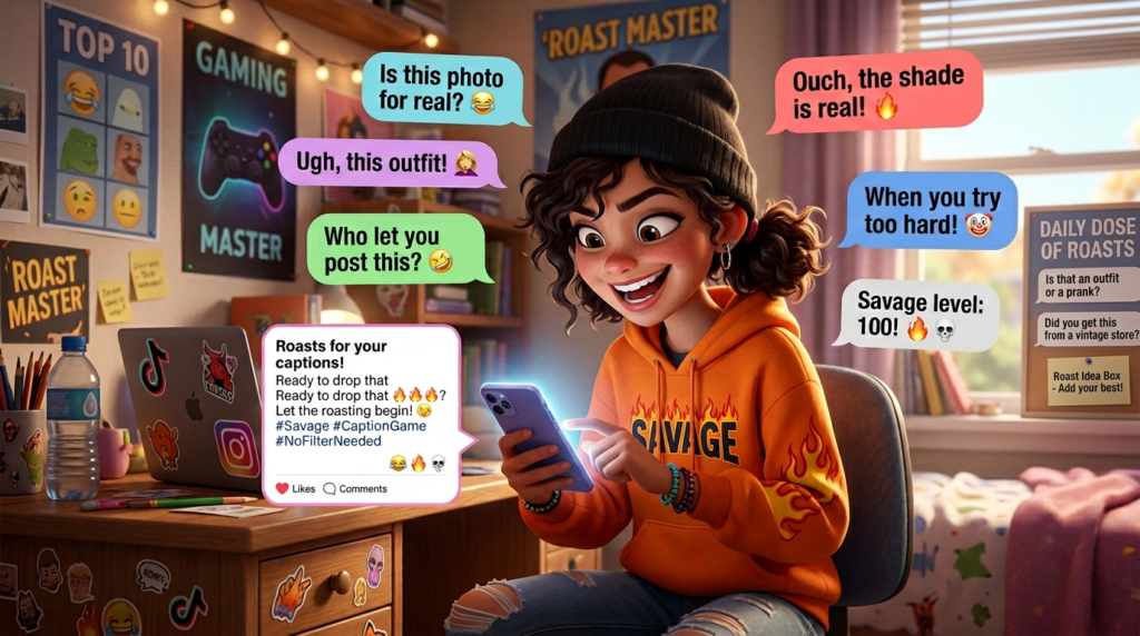 Roasts for Social Media Captions