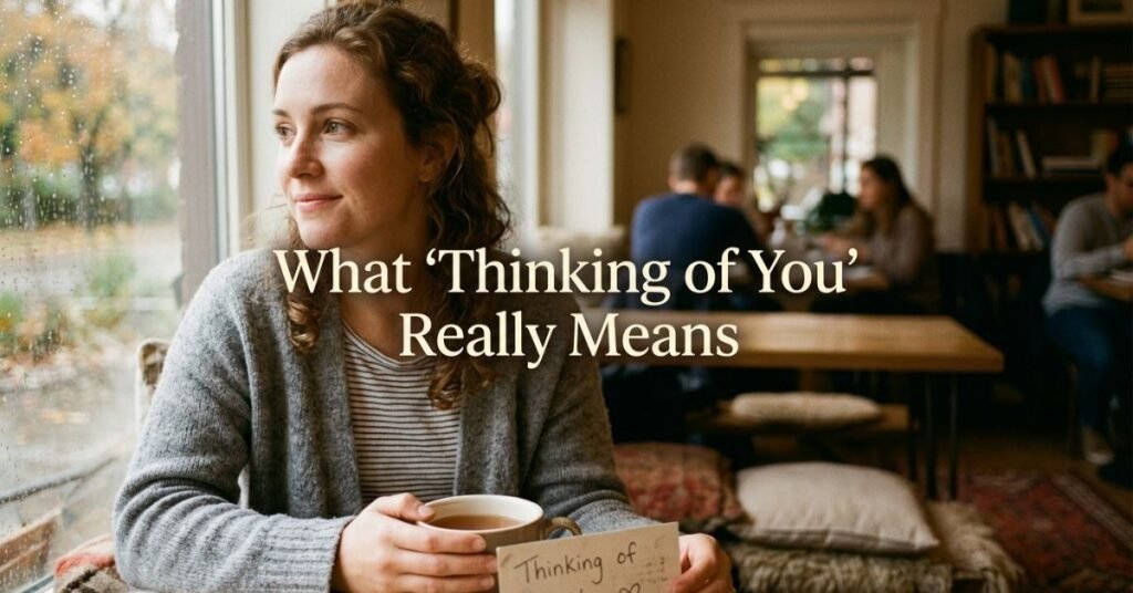 What "Thinking of You" Really Means
