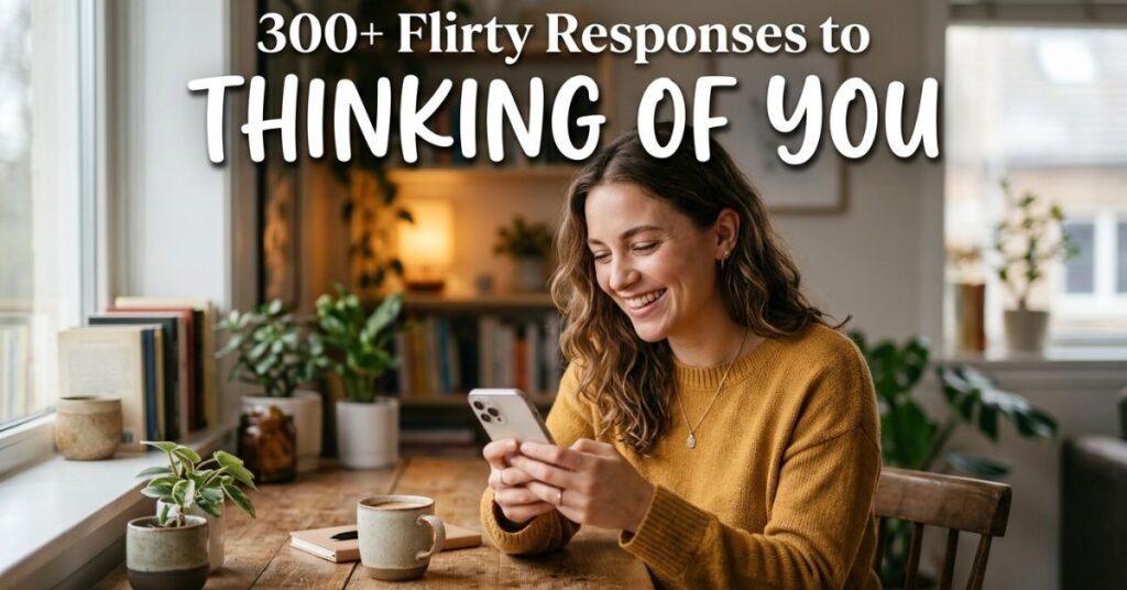300+ Flirty Responses to "Thinking of You"