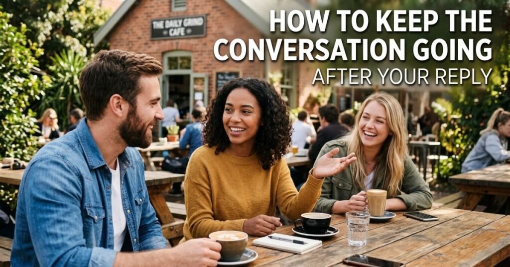How to Keep the Conversation Going After Your Reply