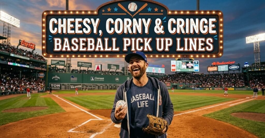 Cheesy, Corny & Cringe Baseball Pick Up Lines