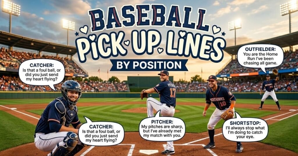 Baseball Pick Up Lines by Position