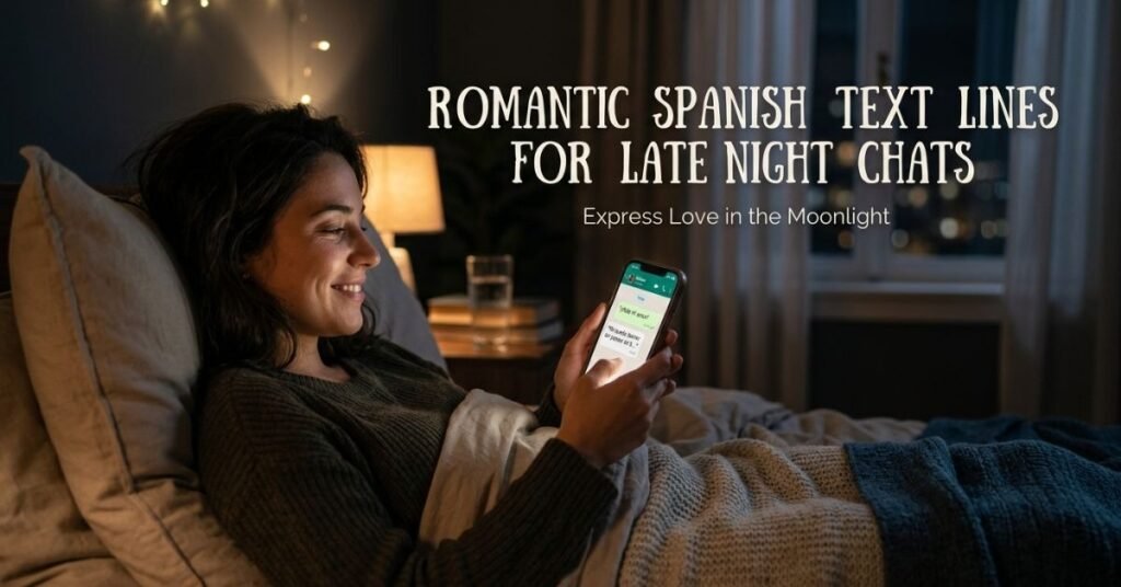 Romantic Spanish Text Lines For Late Night Chats