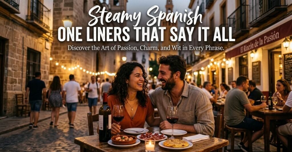 Steamy Spanish One Liners That Say It All