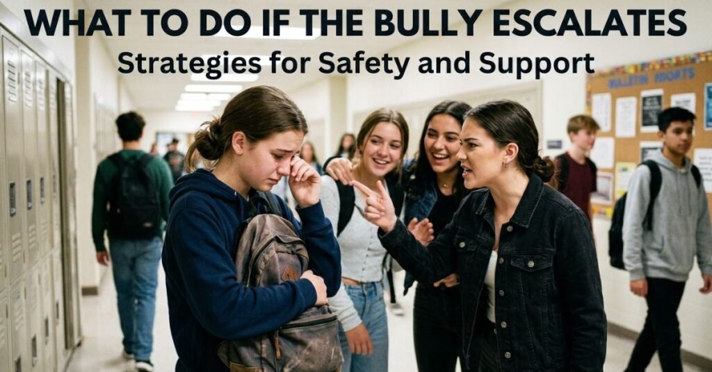 What to Do If the Bully Escalates
