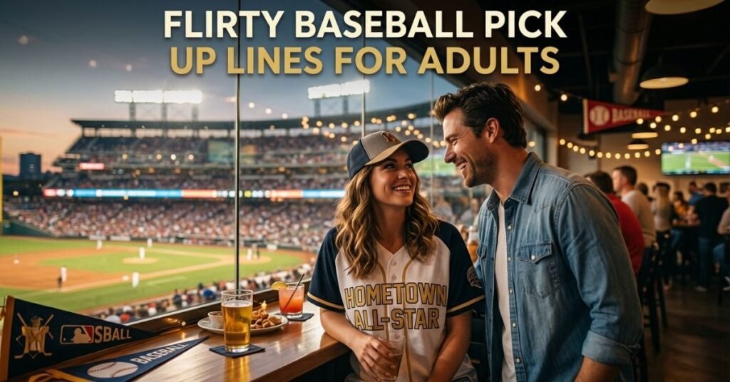 Flirty Baseball Pick Up Lines for Adults