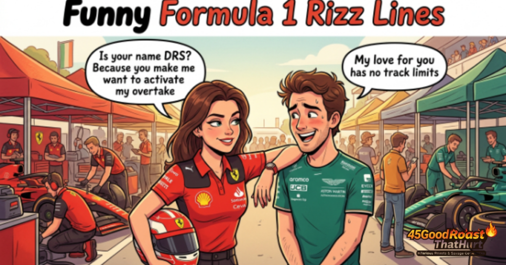 Funny Formula 1 Rizz Lines