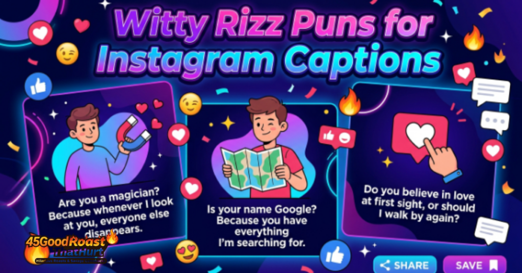 Witty Rizz Puns for Instagram Captions