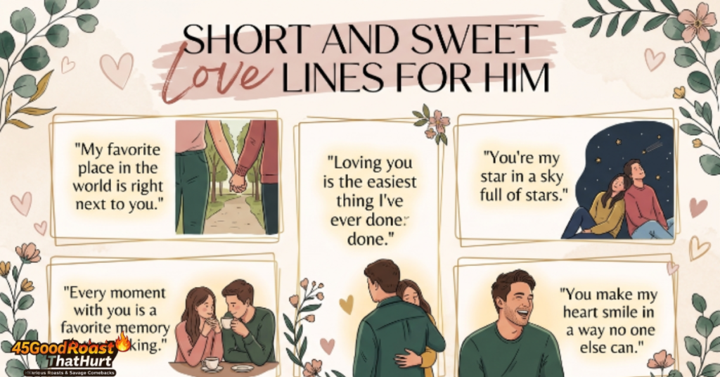 Short And Sweet Love Lines For Him
