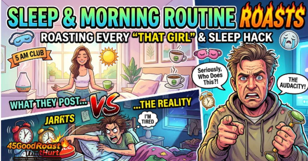 Sleep and Morning Routine Roasts