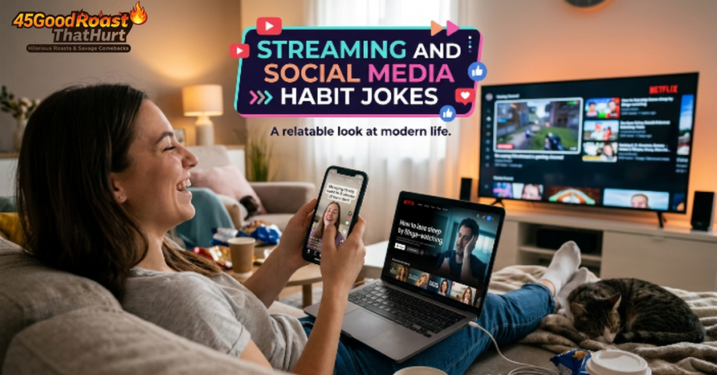 Streaming And Social Media Habit Jokes