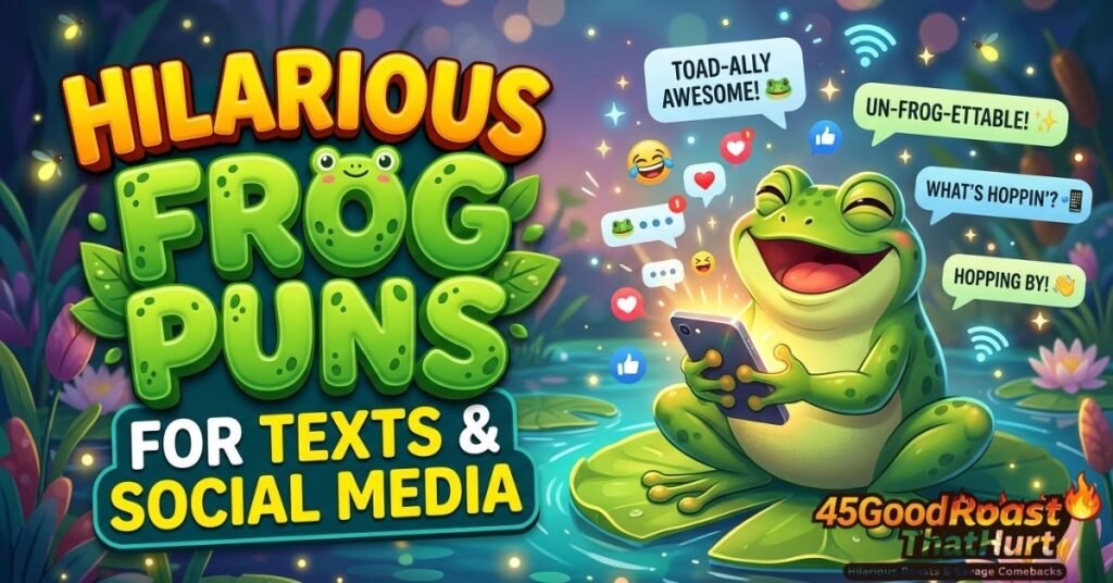 Hilarious Frog Puns for Texts and Social Media
