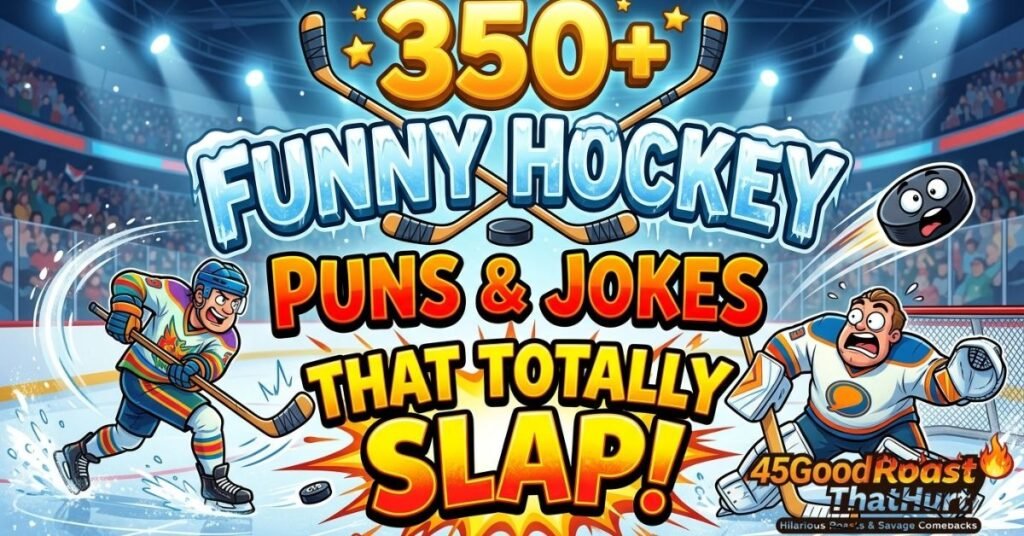 350+ Funny Hockey Puns & Jokes That Totally Slap