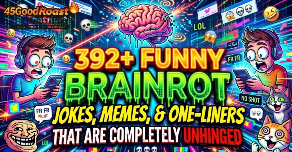 392+ Funny Brainrot Jokes, Memes, and One-Liners That Are Completely Unhinged