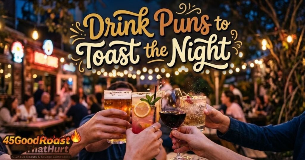 Drink Puns to Toast the Night 🥂