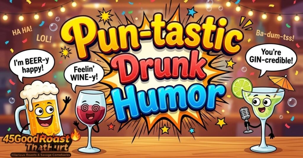 Pun-tastic Drunk Humor 🍺