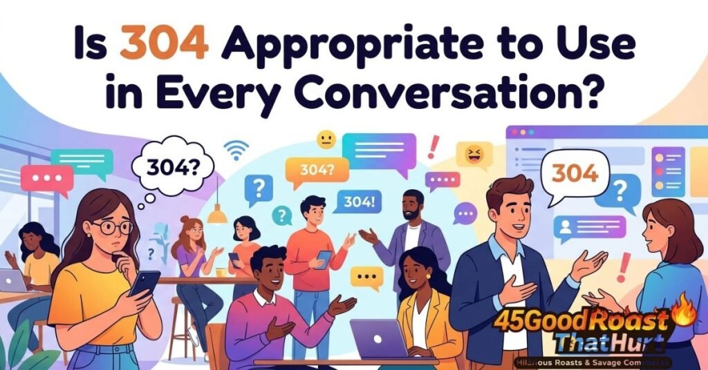 Is 304 Appropriate to Use in Every Conversation?
